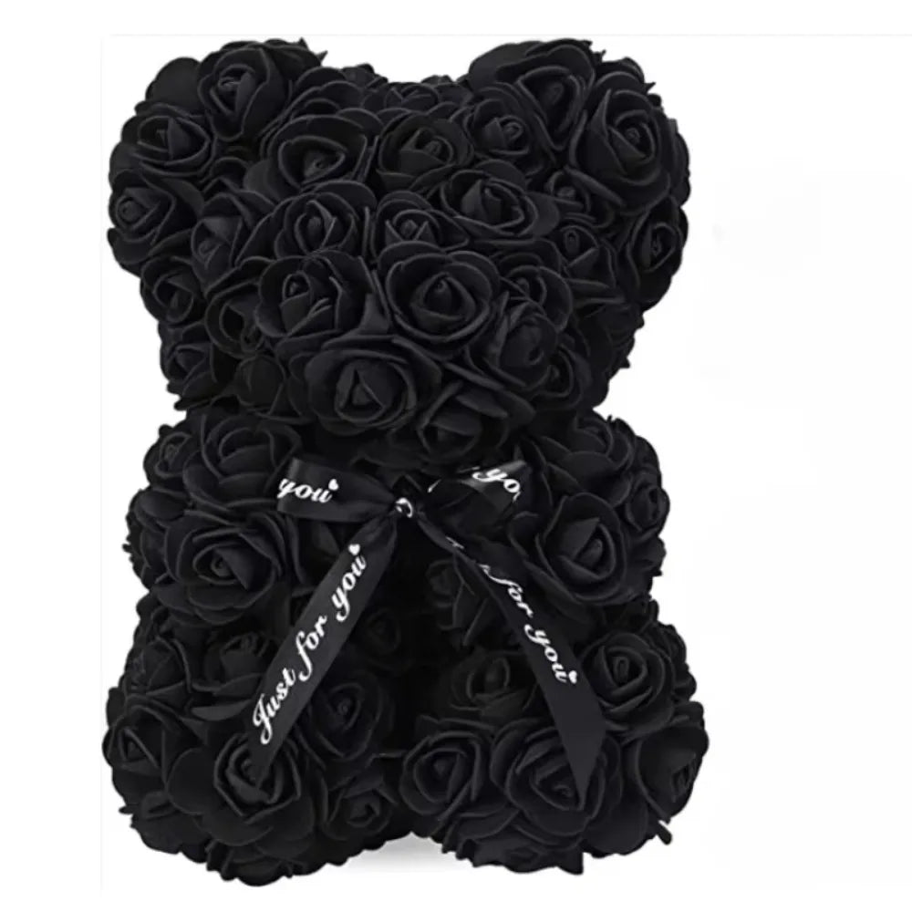 Artificial Flower Eternal Rose Teddy Bear for Mom Mother'S Day Birthday Valentine'S Day Anniversary Gifts & Decor Miniatures